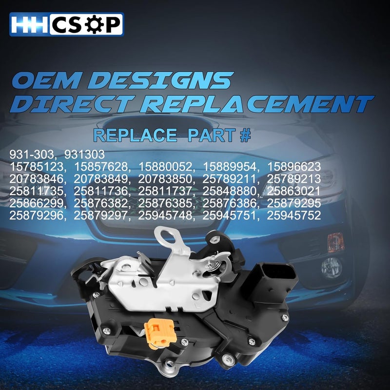 HHCSOP Front Left Driver Side Door Lock Latch Actuator for 2007 2008 2009 2010 2011 2012 2013 2014 Chevy Silverado Suburban Tahoe Avalanche Tahoe GMC Sierra 1500 2500 3500 Yukon XL Cadillac Escalade - Image 4